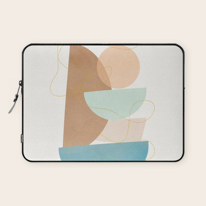 Soft Abstract Shapes 18 Laptop Sleeve Gallery Image 1