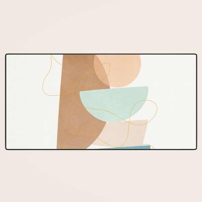 Soft Abstract Shapes 18 Desk Mat Gallery Image 3