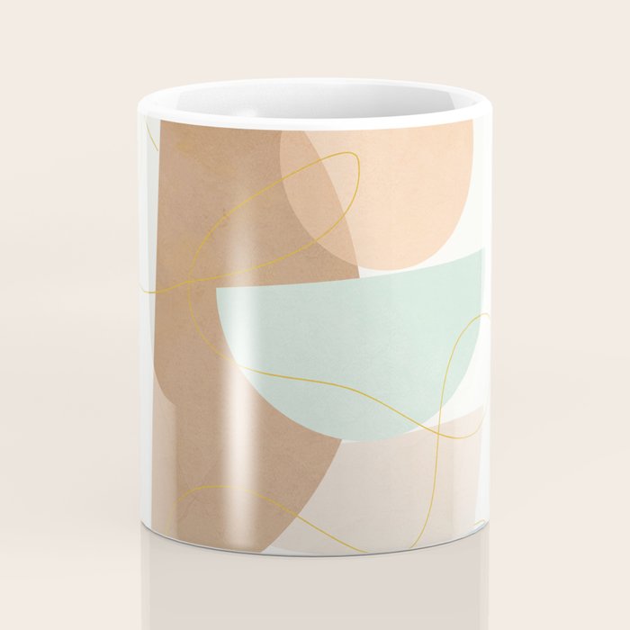 Soft Abstract Shapes 18 Coffee Mug Gallery Image 4