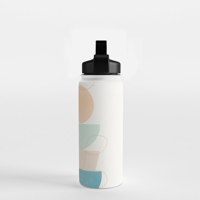 Soft Abstract Shapes 18 Water Bottle Gallery Image 2