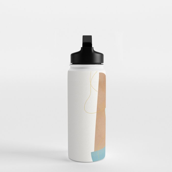 Soft Abstract Shapes 18 Water Bottle Gallery Image 3