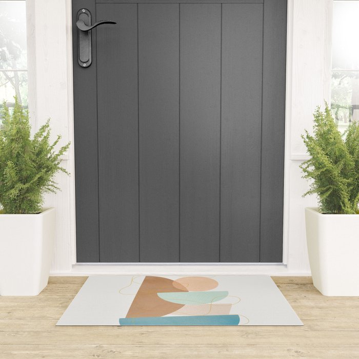 Soft Abstract Shapes 18 Welcome Mat Gallery Image 3