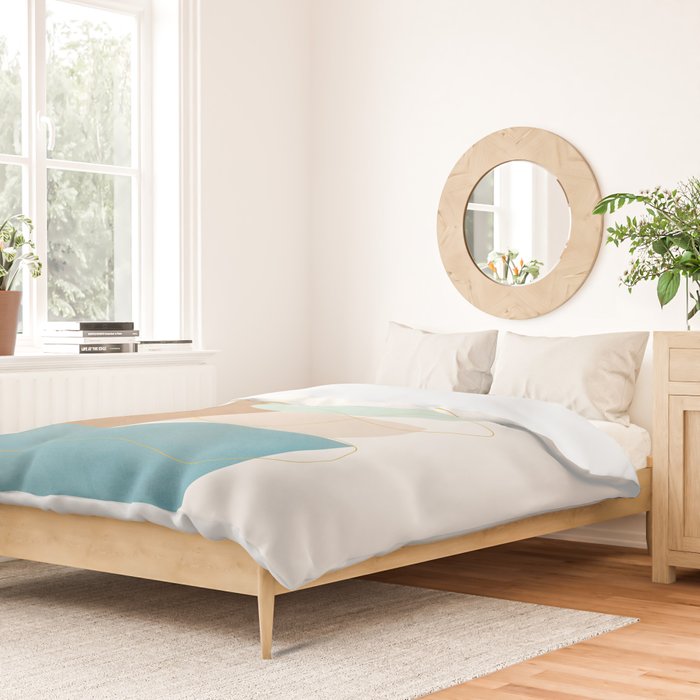 Soft Abstract Shapes 18 Duvet Cover Gallery Image 2