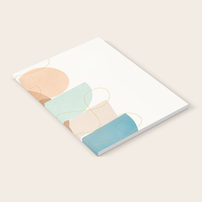 Soft Abstract Shapes 18 Notebook