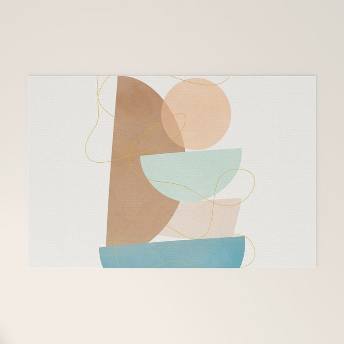 Soft Abstract Shapes 18 Welcome Mat Gallery Image 1