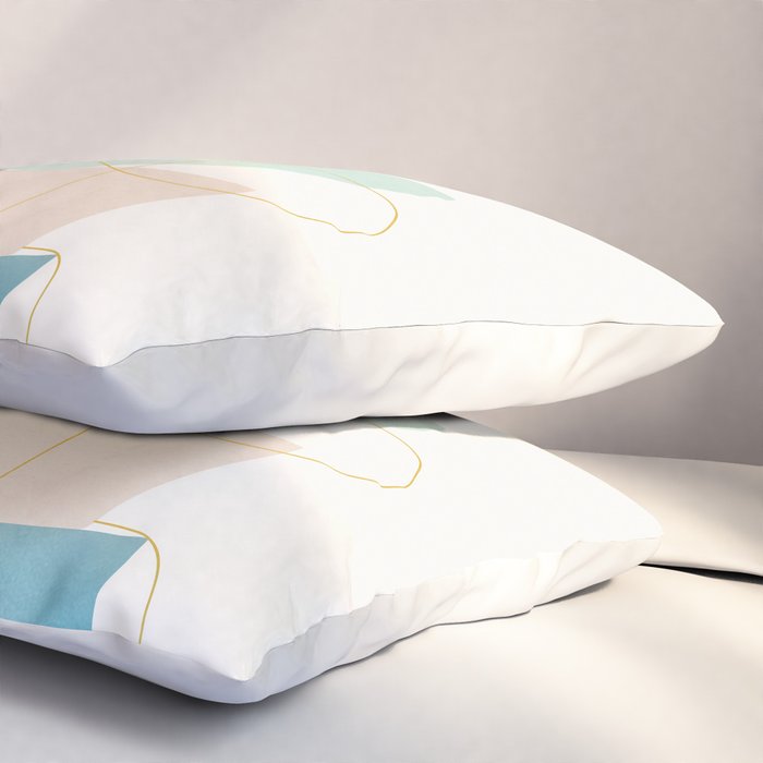 Soft Abstract Shapes 18 Pillow Sham Gallery Image 3