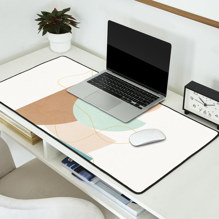 Soft Abstract Shapes 18 Desk Mat Gallery Image 2