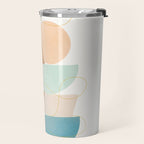 Soft Abstract Shapes 18 Travel Mug Gallery Image 2