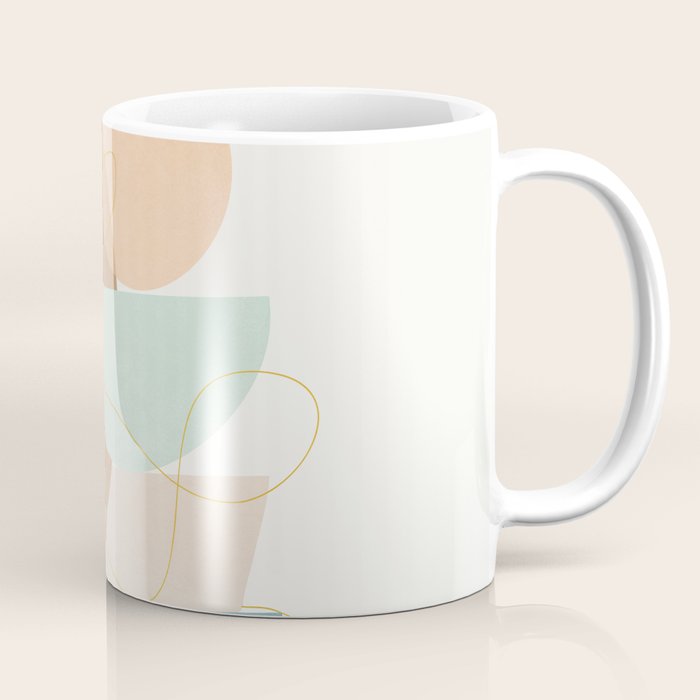 Soft Abstract Shapes 18 Coffee Mug Gallery Image 1