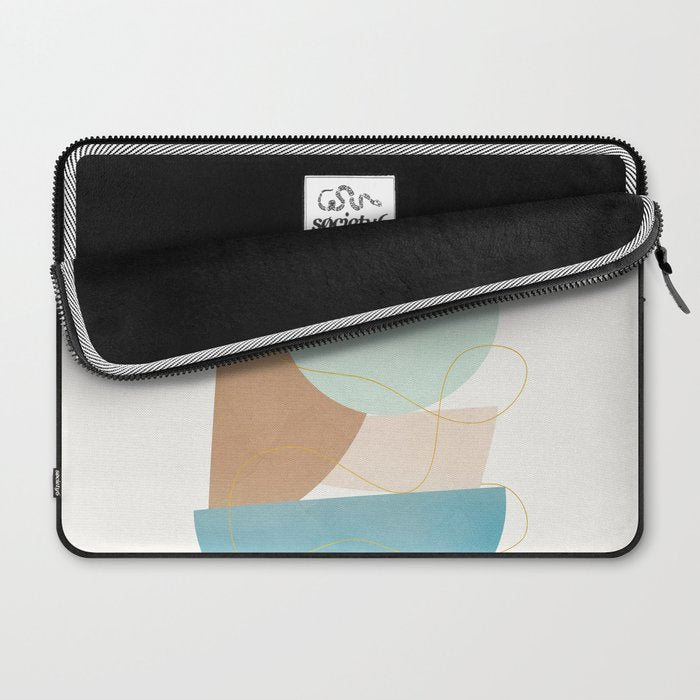 Soft Abstract Shapes 18 Laptop Sleeve Gallery Image 2