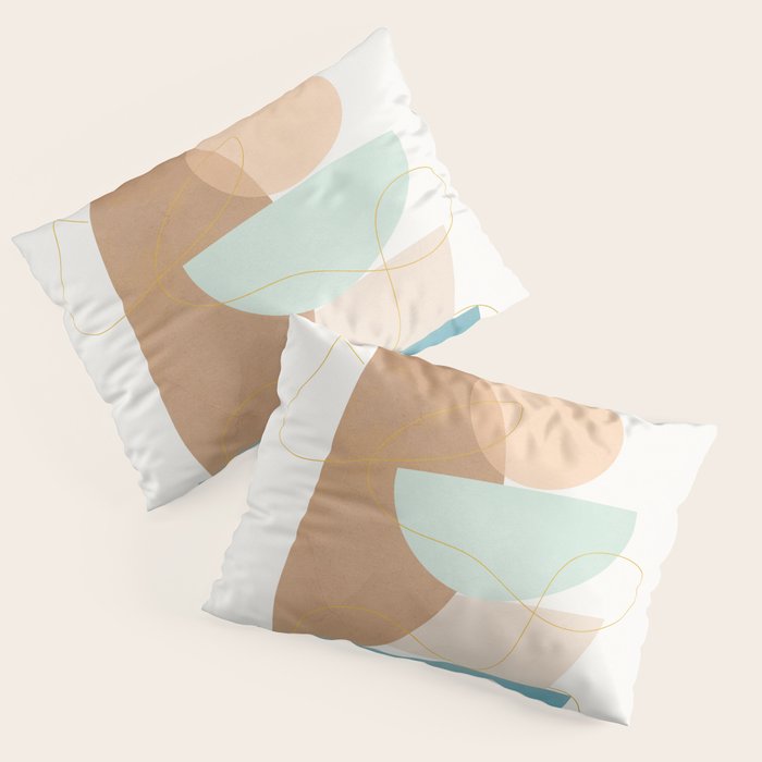 Soft Abstract Shapes 18 Pillow Sham Gallery Image 1