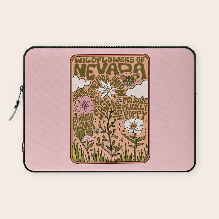 Nevada Wildflowers Laptop Sleeve Gallery Image 1