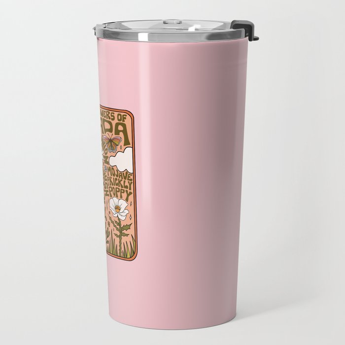 Nevada Wildflowers Travel Mug Gallery Image 2