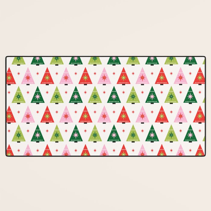 Merry Christmas Tree Desk Mat Gallery Image 3