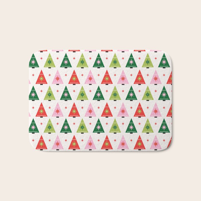 Merry Christmas Tree Bath Mat Gallery Image 1