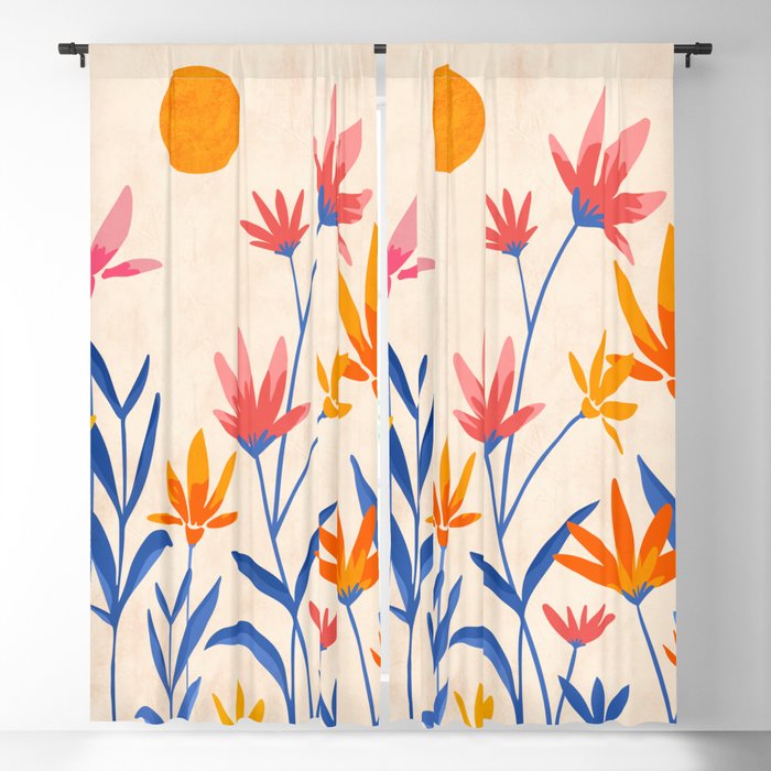 Wild Cosmos Floral Window Curtain Gallery Image 5