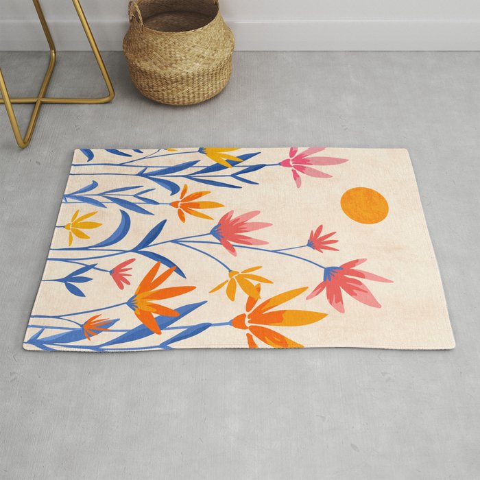 Wild Cosmos Floral Rug Gallery Image 1