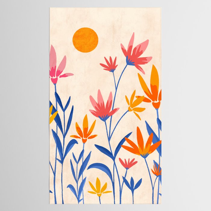 Wild Cosmos Floral Tablecloth Gallery Image 2