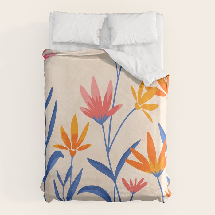 Wild Cosmos Floral Duvet Cover Gallery Image 6