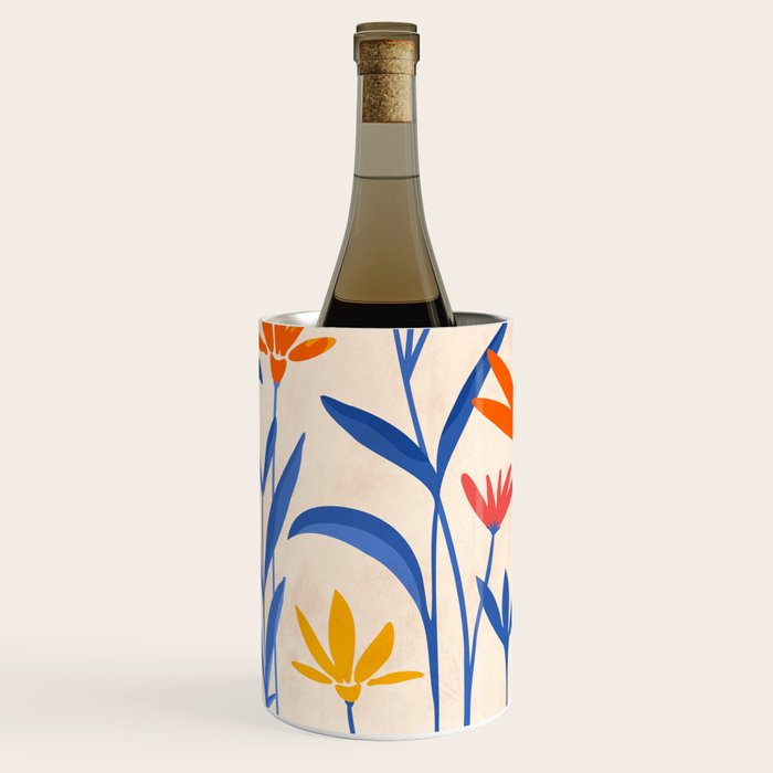 Wild Cosmos Floral Wine Chiller Gallery Image 1
