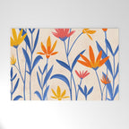 Wild Cosmos Floral Welcome Mat Gallery Image 1