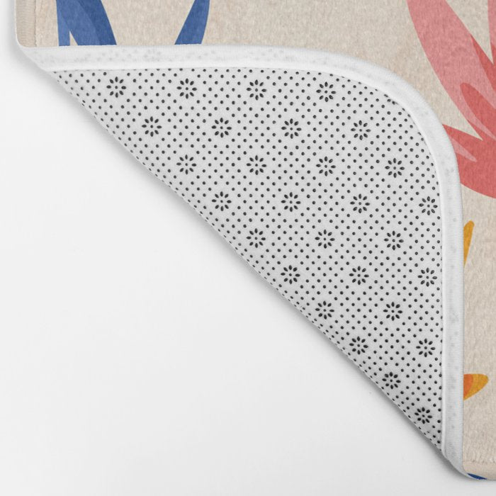 Wild Cosmos Floral Bath Mat Gallery Image 2