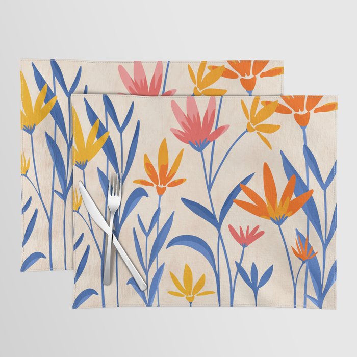 Wild Cosmos Floral Placemat Gallery Image 1