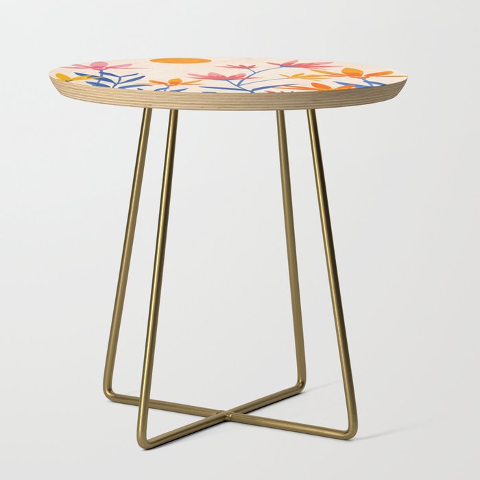 Wild Cosmos Floral Side Table Gallery Image 1