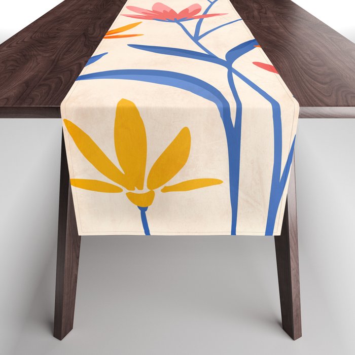 Wild Cosmos Floral Table Runner Gallery Image 1