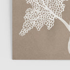Sea Fan Coral - White on Kraft Poster Gallery Image 3