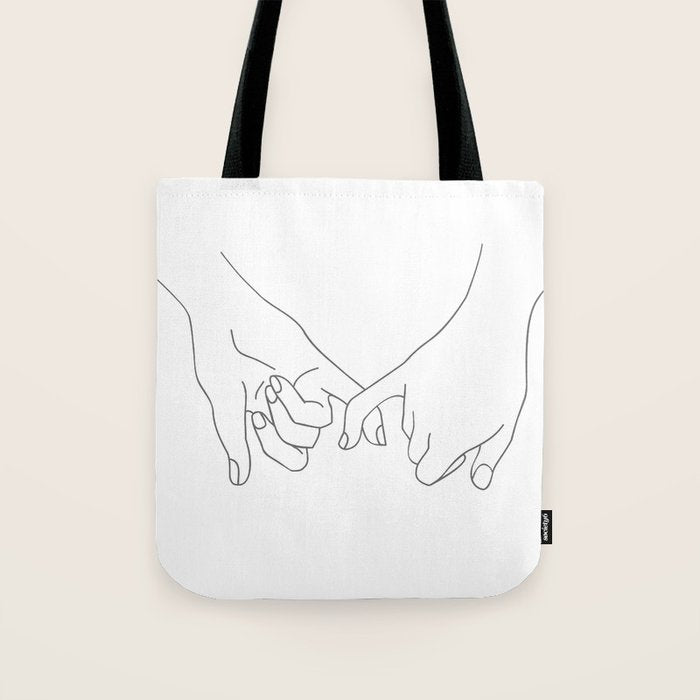 Pinky Promise Tote Bag Gallery Image 1