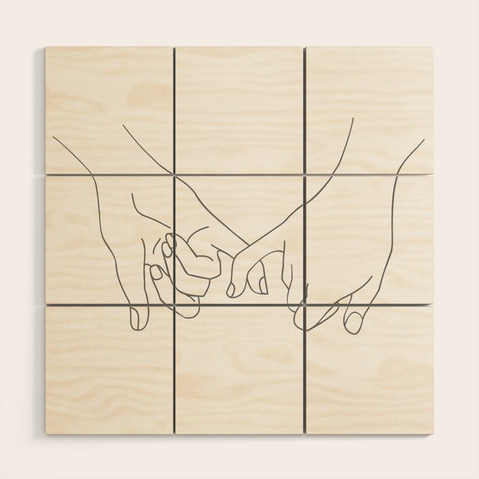 Pinky Promise Wood Wall Art Gallery Image 1