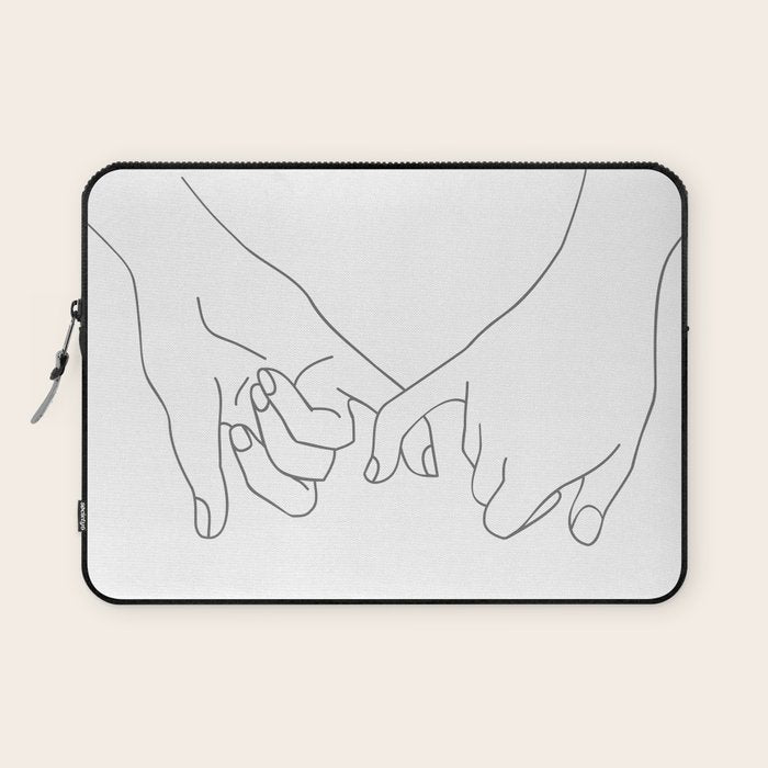 Pinky Promise Laptop Sleeve Gallery Image 1