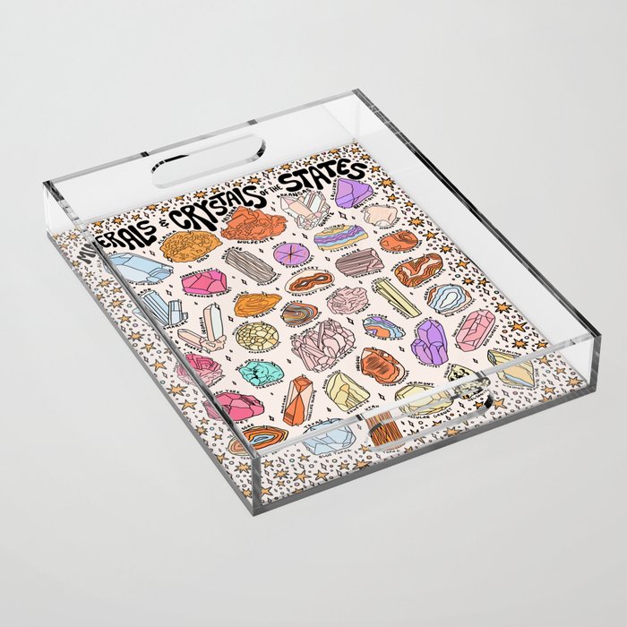 Crystals of the States Acrylic Tray Gallery Image 1