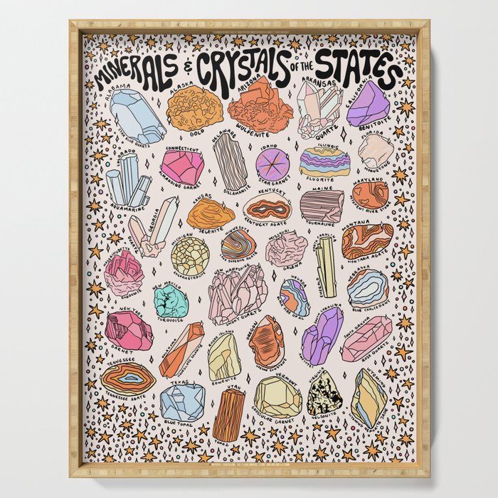 Crystals of the States Serving Tray Gallery Image 1