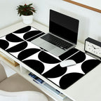 Mid Century Modern Black Square Desk Mat Gallery Image 2