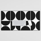 Mid Century Modern Black Square Desk Mat Gallery Image 1