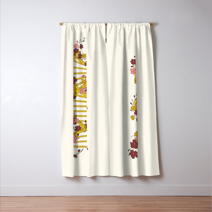 Floral DNA Window Curtain Gallery Image 3