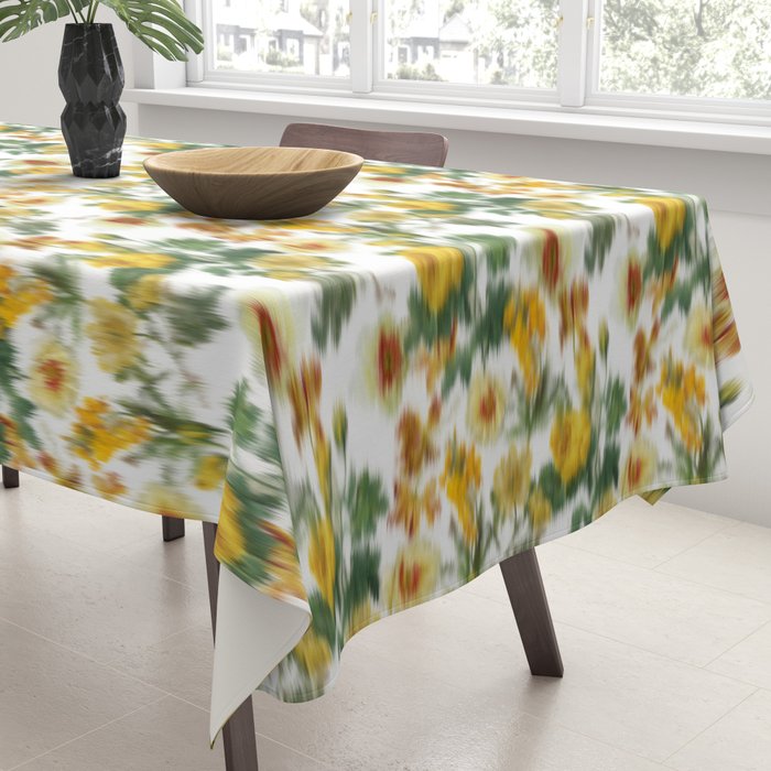 seamless pattern abstract texture background flowers Tablecloth Gallery Image 3