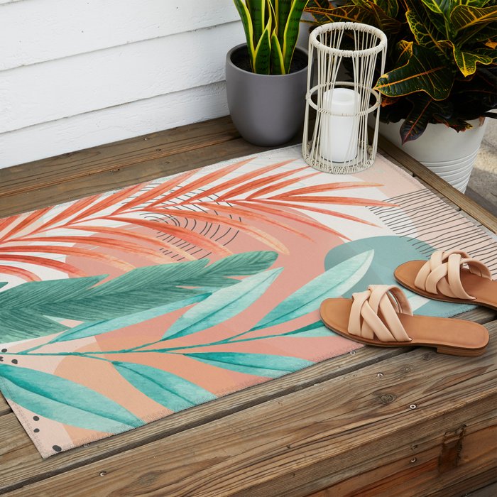 Elegant Shapes 23 Outdoor Rug Gallery Image 2