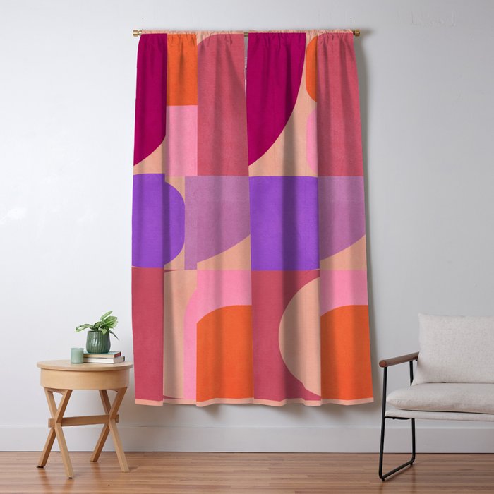 Geometric Shapes 202 Window Curtain Gallery Image 1