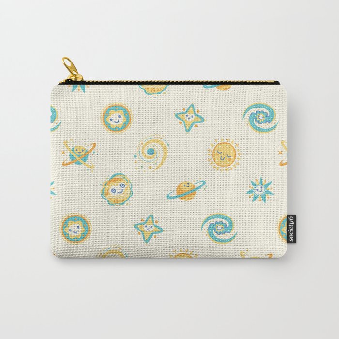 Pastel space pattern Carry All Pouch Gallery Image 1
