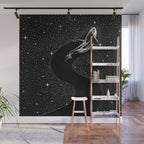 Starry Orca (Black Version) Wall Mural Gallery Image 1
