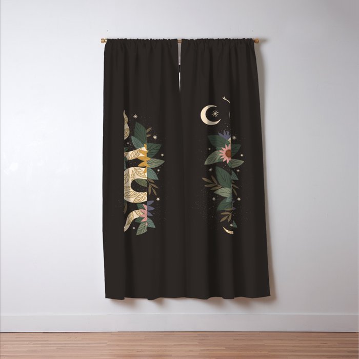 Year of the Snake 2025 - Black Window Curtain Gallery Image 3