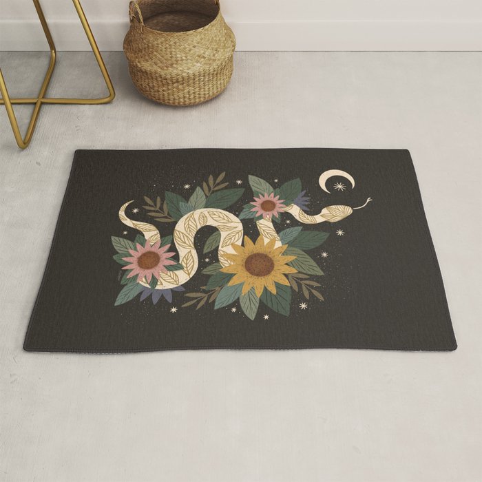 Year of the Snake 2025 - Black Rug Gallery Image 1