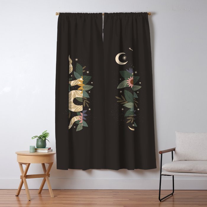 Year of the Snake 2025 - Black Window Curtain Gallery Image 1