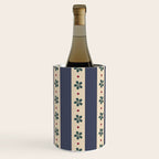 Blue Stripes And Flowers Wine Chiller Gallery Image 3