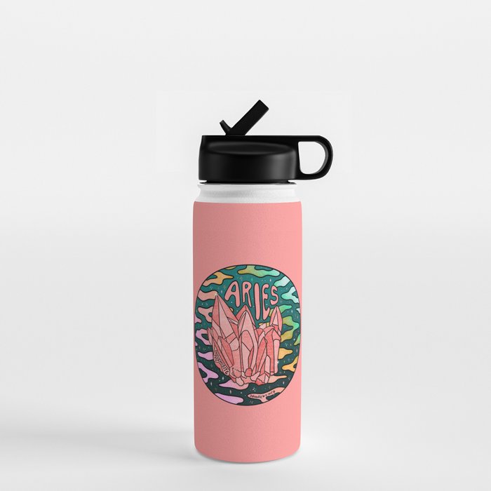 Aries Crystal Water Bottle Gallery Image 1