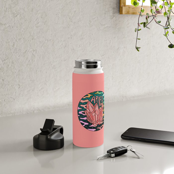 Aries Crystal Water Bottle Gallery Image 4