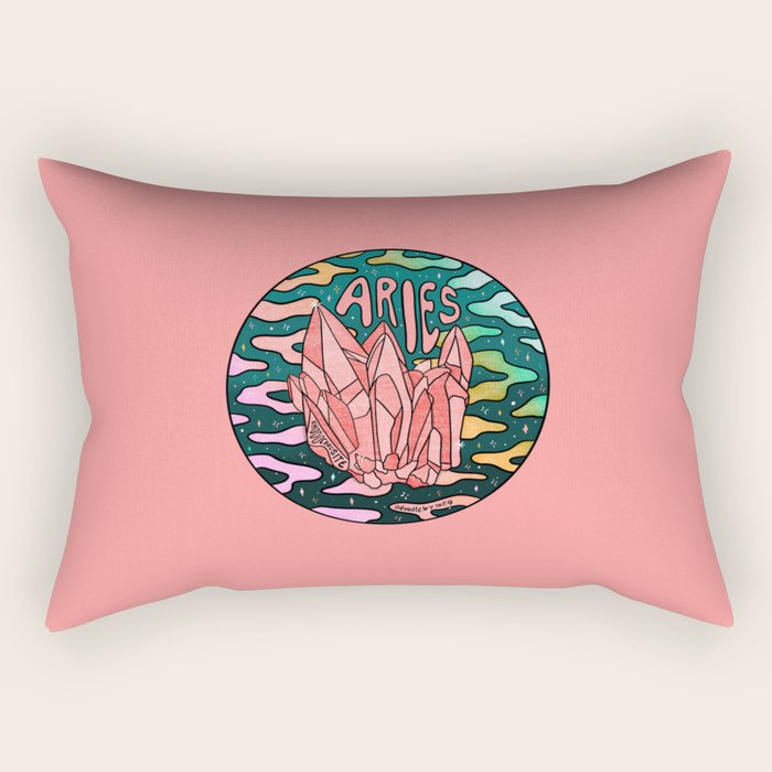 Aries Crystal Rectangular Pillow Gallery Image 2